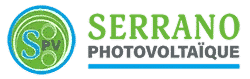 Serrano Photovoltaïque : Expert en Énergie Solaire et PV Logo Serrano Photovoltaïque avec icône circulaire SPV verte et bleue, texte Serrano vert et Photovoltaïque gris.